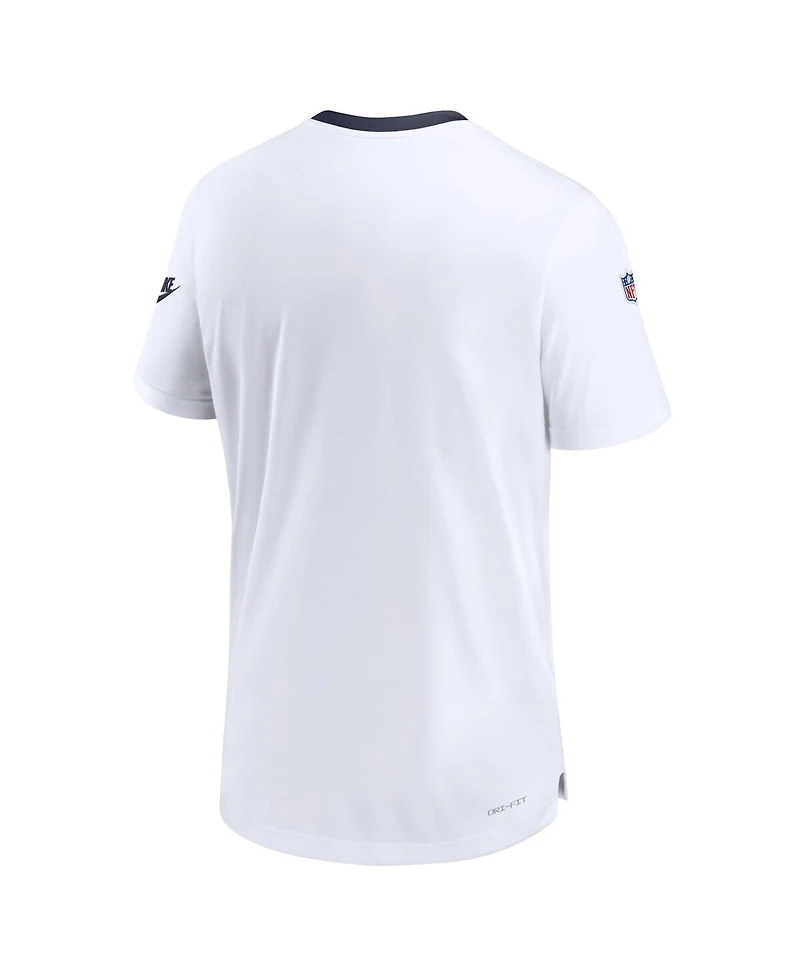 Men's Nike White Dallas Cowboys Sideline Coaches Alternate Performance T-shirt
