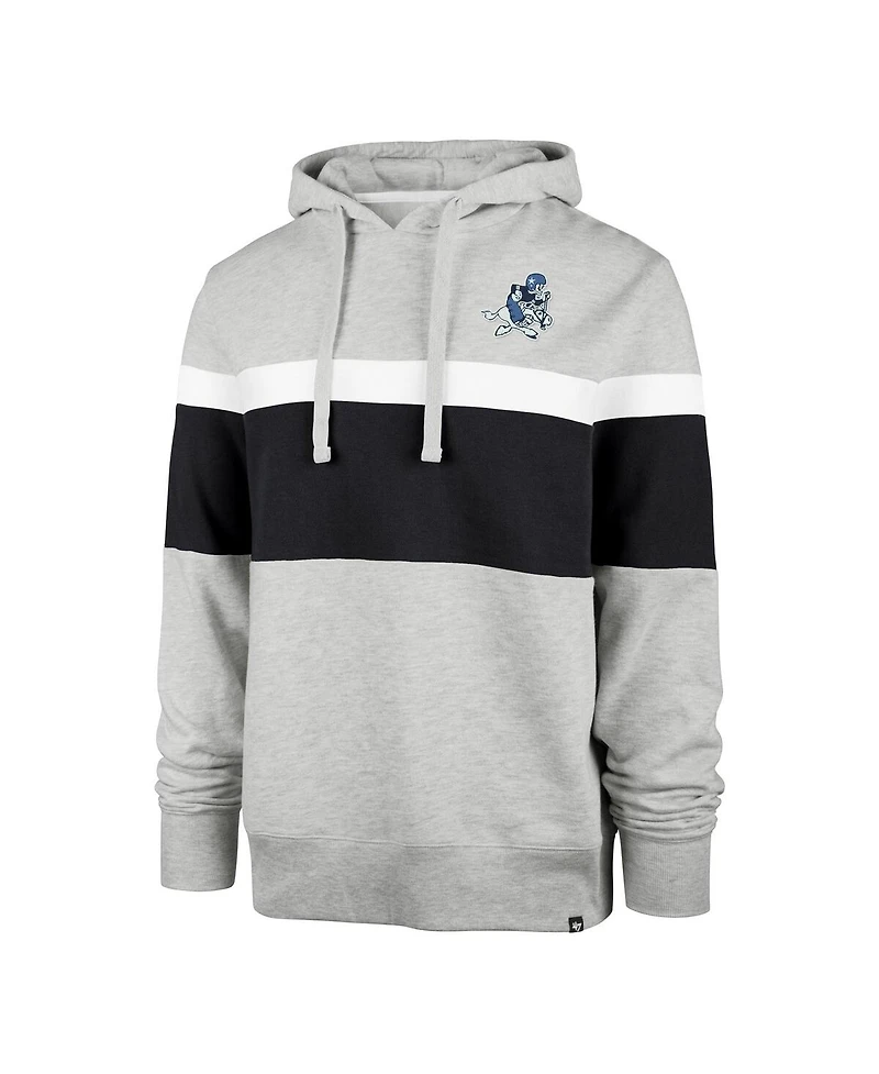 Men's '47 Brand Heather Gray Dallas Cowboys Warren Pullover Hoodie