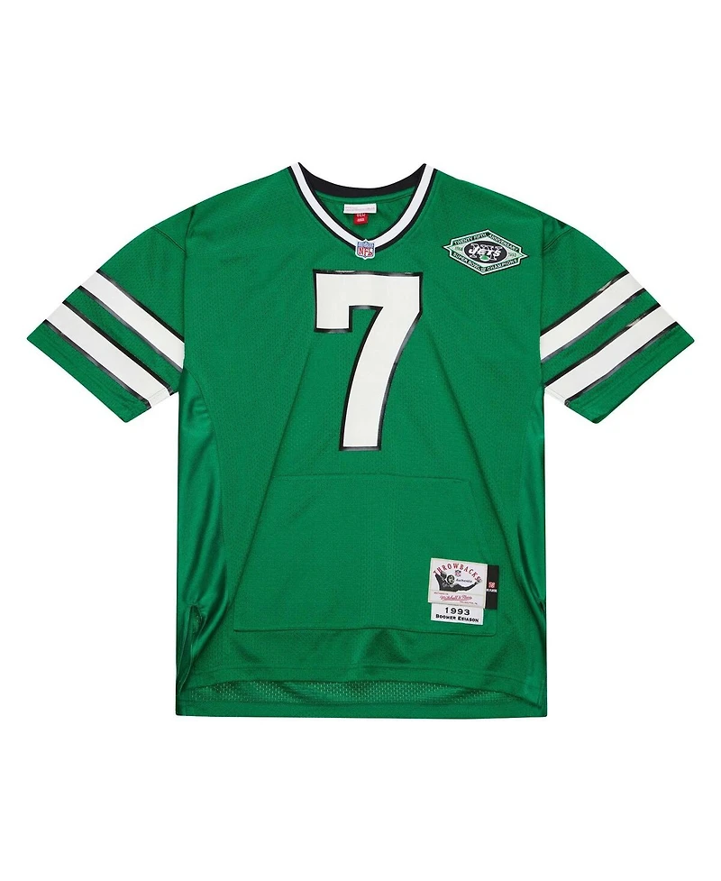 Men's Mitchell & Ness Boomer Esiason Kelly Green New York Jets 1993 Authentic Retired Player Pocket Jersey