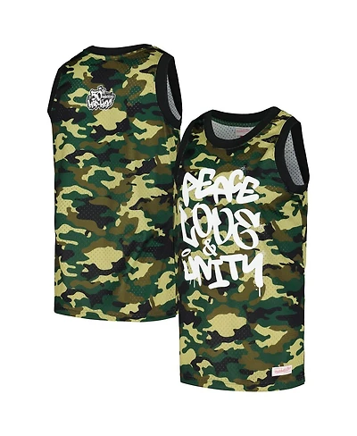 Men's and Women's Mitchell & Ness Camo 50th Anniversary of Hip Hop Jersey