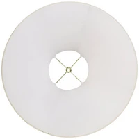 Imperial Shade Creme Large Bell Lamp Shade 7" Top x 20" Bottom x 13.75" Slant x 12.25" High (Spider) Replacement with Harp and Fin