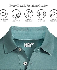 Lands' End Men's Short Sleeve Cotton Supima Polo Shirt