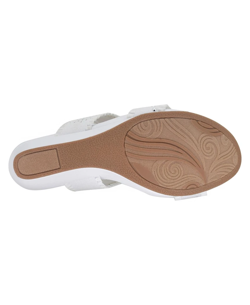 Impo Women's Verbena Embellished Stretch Wedge Sandals