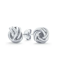 Bling Jewelry Traditional Drop Ball Earrings Woven Rope Knot 14K Gold Plated Sterling Silver