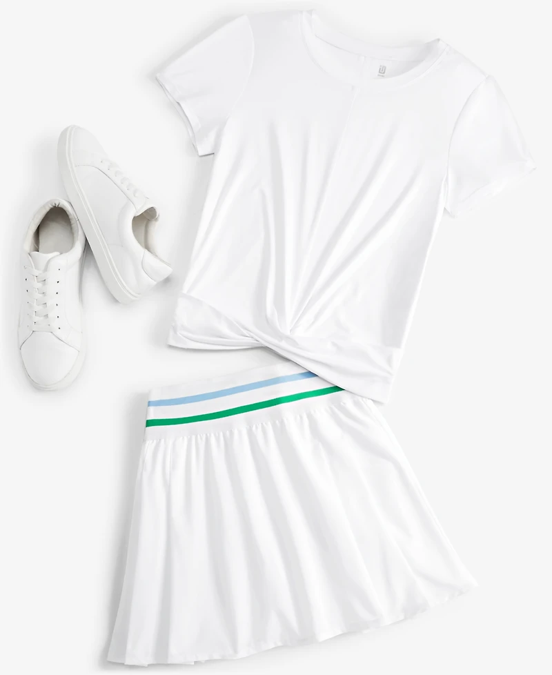 Id Ideology Women's Twist-Front Performance T-Shirt, Created for Macy's