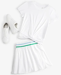 Id Ideology Women's Twist-Front Performance T-Shirt, Created for Macy's