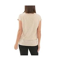 Ripe Maternity Jazmin Layered Nursing Tee Natural