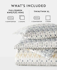 ienjoy Home Mayan Stamp 3-Piece Comforter Set