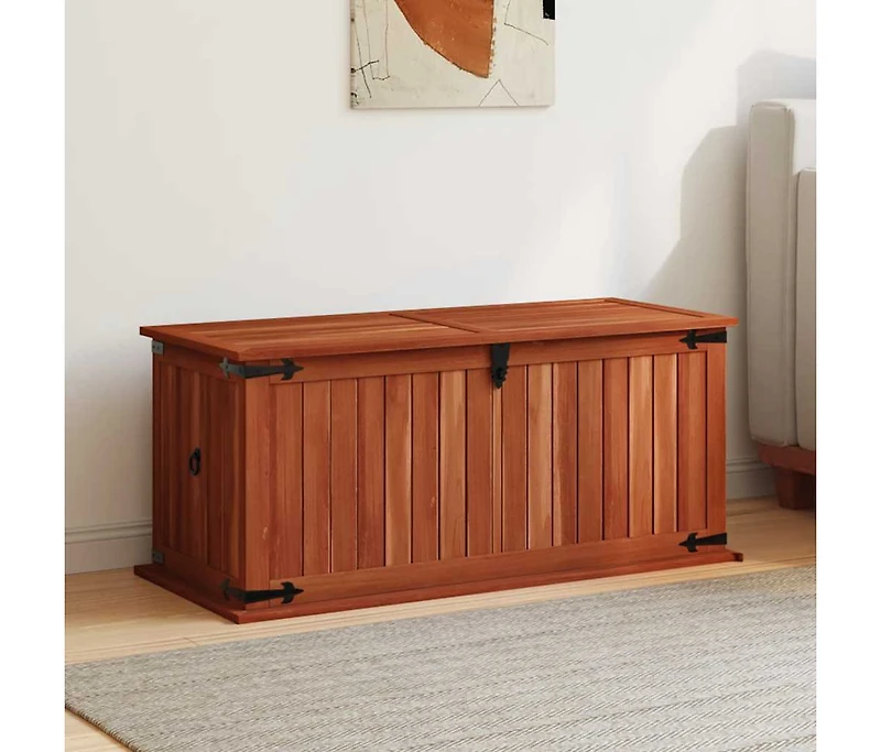 Storage Chest 35.4"x17.7"x15.7" Solid Acacia Wood