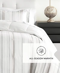 ienjoy Home Vertical Stripe 3-Piece Comforter Set, King/California King