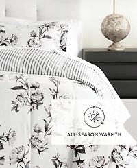 ienjoy Home Vintage-Like Magnolia Stripe 2-Piece Comforter Set, Twin/Twin Xl