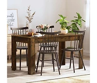 Dining Table Smoked Oak 55.1"x29.3"x29.9" Engineered Wood