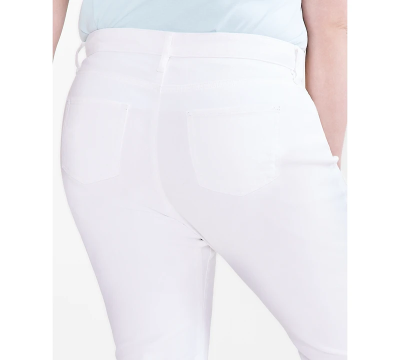 Style & Co Plus Mid-Rise Curvy Capri Jeans, Exclusively at Macy's