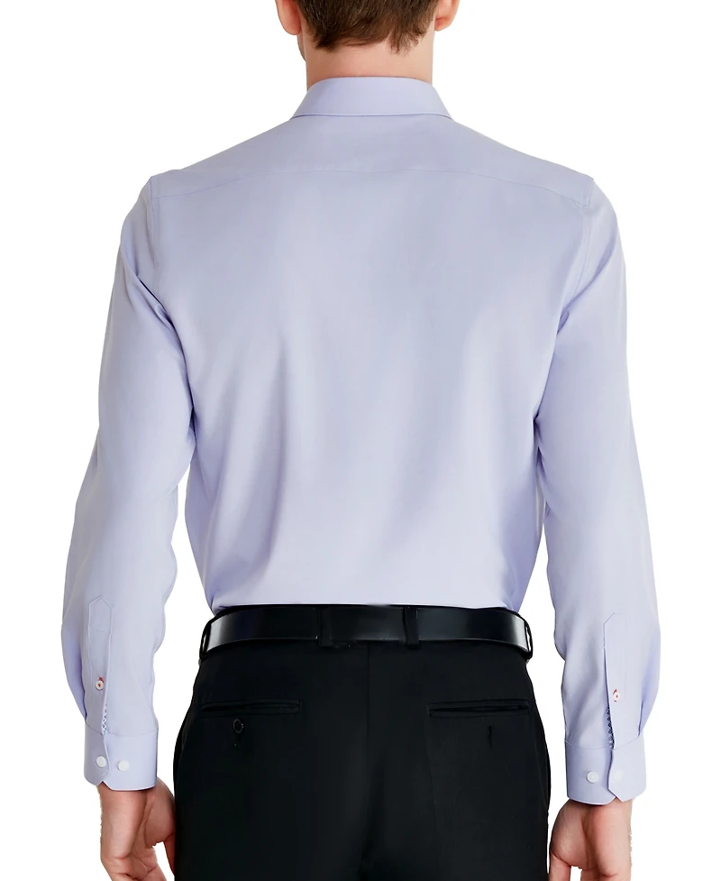Tallia Men's Slim-Fit Solid Poplin Dress Shirt
