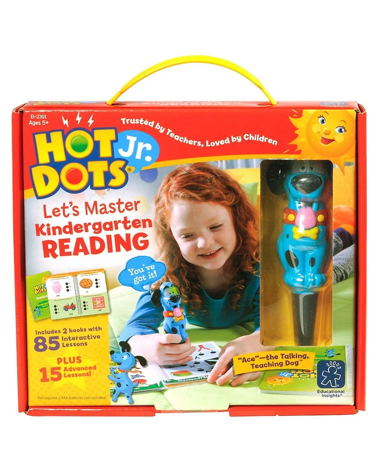 Educational Insights Hot Dots Jr. Let's Master Kindergarten Reading Book
