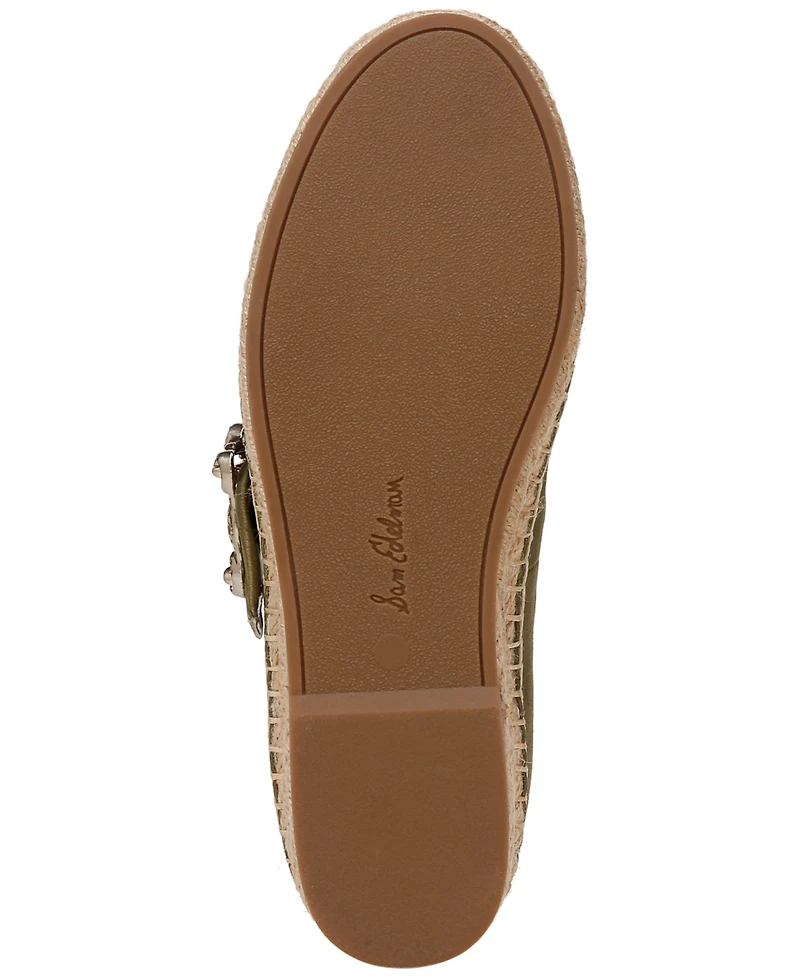 Sam Edelman Women's Maddy Mary Jane Espadrille Flats
