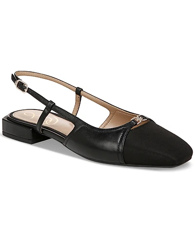 Sam Edelman Women's Kara Cap-Toe Slingback Flats