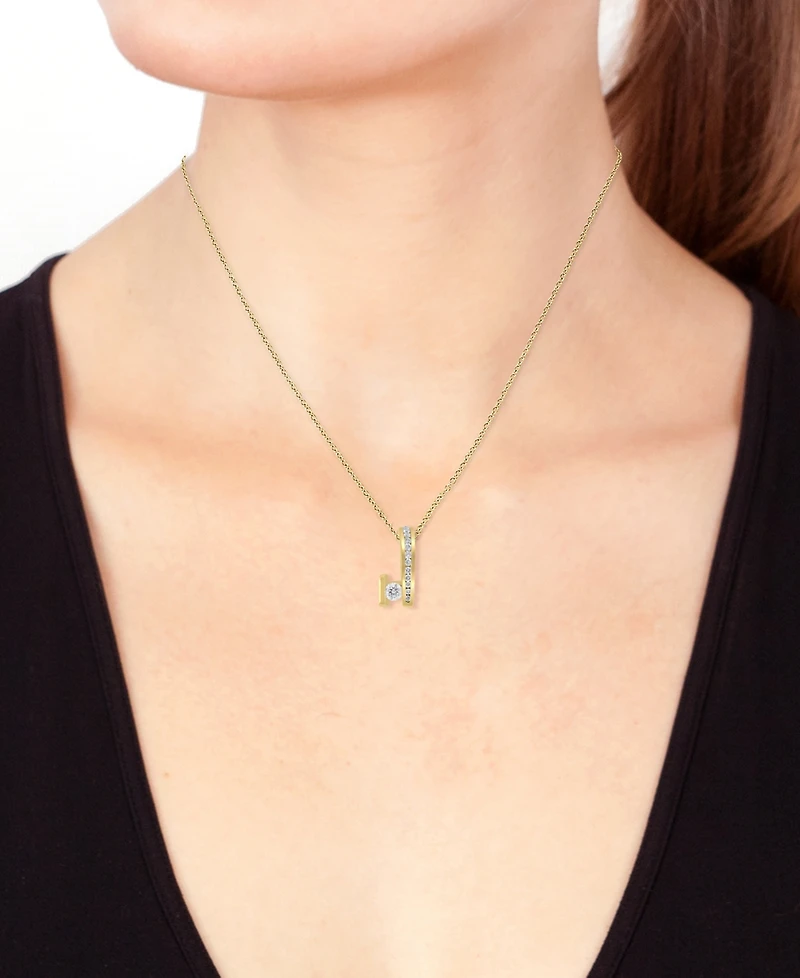 Effy Diamond Abstract Form 18" Pendant Necklace (1/2 ct. t.w.) in 14k Gold