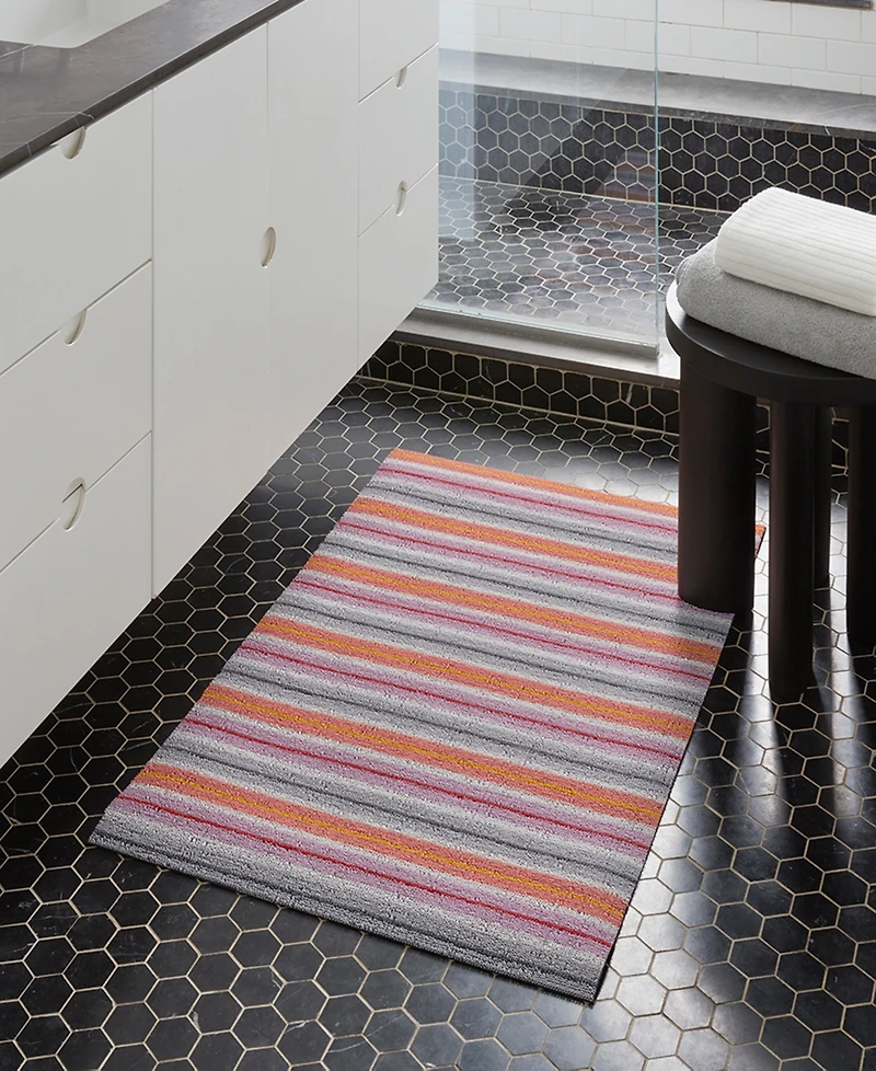Chilewich Ribbon Stripe Shag Utility Mat 24" x 36"