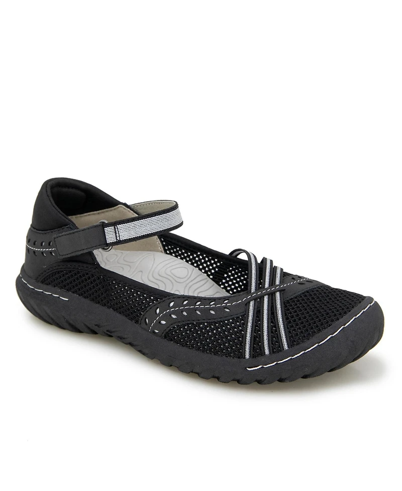 Jbu Women's Maya Casual Mary Jane Flats