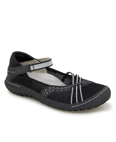 Jbu Women's Maya Casual Mary Jane Flats