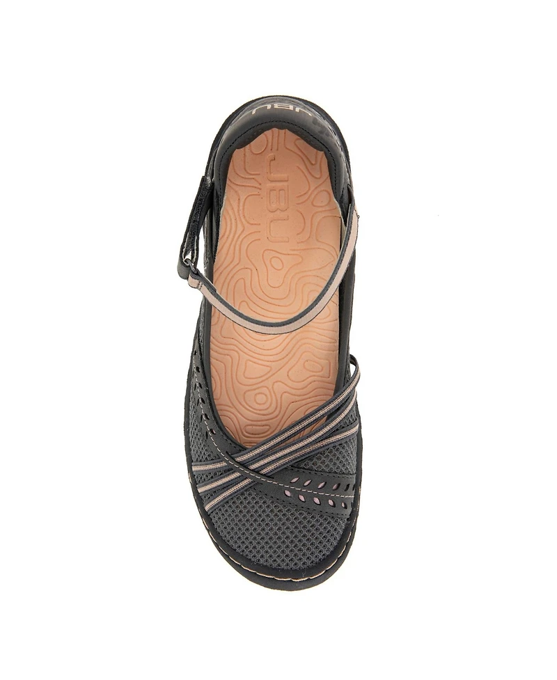 Jbu Women's Maya Breathable Hook and Loop Shoe