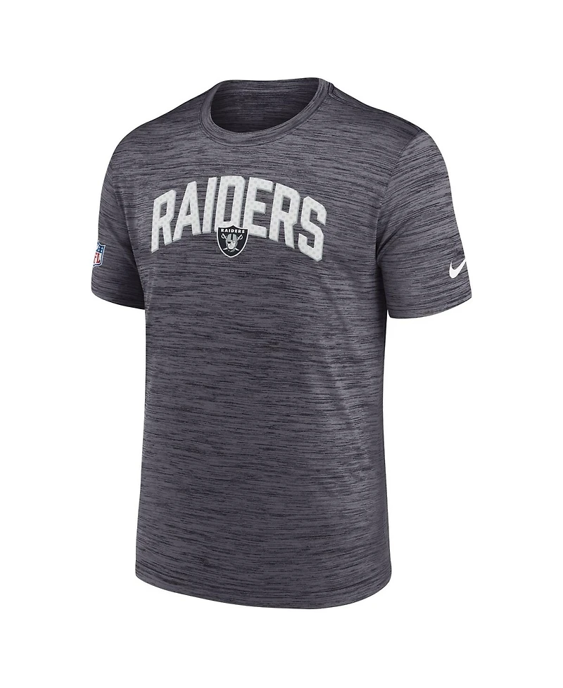Men's Nike Black Las Vegas Raiders Sideline Velocity Athletic Stack Performance T-shirt