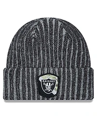 Men's New Era Black Las Vegas Raiders 2023 Salute To Service Cuffed Knit Hat