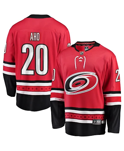 Men's Fanatics Sebastian Aho Red Carolina Hurricanes Alternate Breakaway Player Jersey