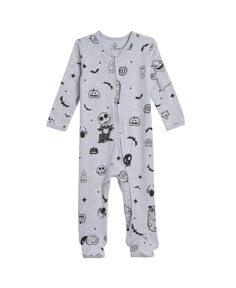 Nightmare Before Christmas Baby Boys Disney Jack Skellington 2 Pack Footed Coveralls