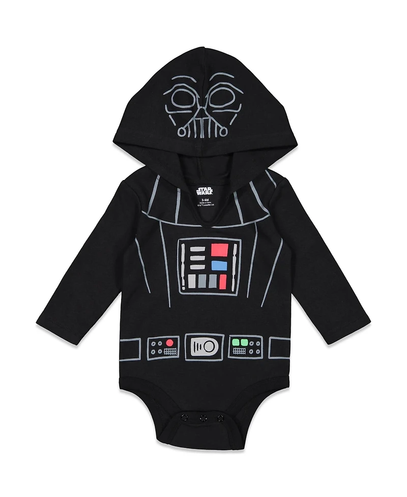 Star Wars Darth Vader R2-D2 Chewbacca Boys 3 Pack Bodysuits Infant