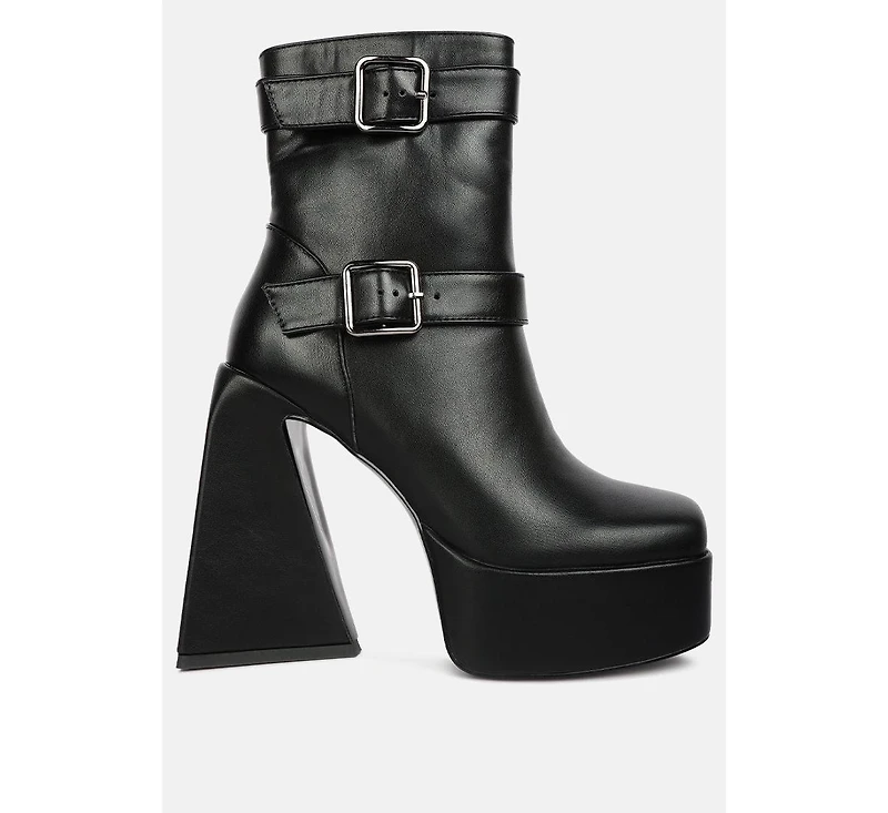 Hot Cocoa High Platform Ankle Boots