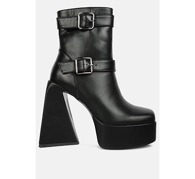 Hot Cocoa High Platform Ankle Boots