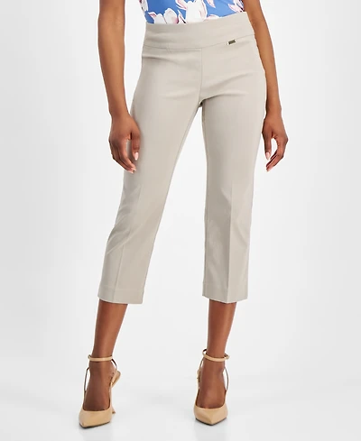I.n.c. International Concepts Petite Mid-Rise Straight-Leg Capri Pants, Created for Macy's