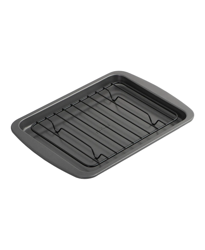 Good Cook 4 Piece Nonstick Steel Toaster Oven Set with Sheet Pan, Rack, Cake Pan, and Muffin Pan