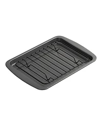 Good Cook 4 Piece Nonstick Steel Toaster Oven Set with Sheet Pan, Rack, Cake Pan, and Muffin Pan