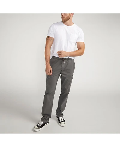Silver Jeans Co. Men's Essential Twill Pull-On Cargo Pants