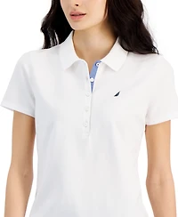 Nautica Jeans Women's Short-Sleeve Polo-Collar Shirt