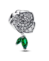Pandora Sparkling Cubic Zirconia Rose Bloom Charm in Sterling Silver