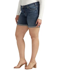 Silver Jeans Co. Plus Boyfriend Mid Rise Shorts