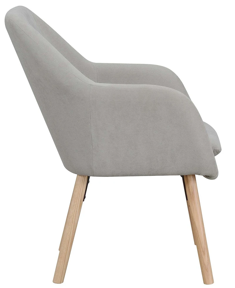 Convenience Concepts 25.25" Faux Linen Charlotte Wingback Accent Armchair