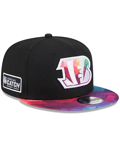 Men's New Era Black Cincinnati Bengals 2023 Nfl Crucial Catch 9FIFTY Snapback Hat
