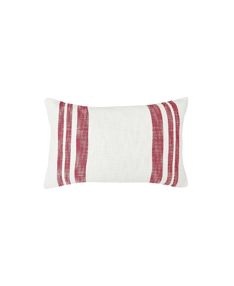 Morgan Ruby Woven Luxury Premium Spring & Summer Rectangle Accent Pillow, 14" x 22"