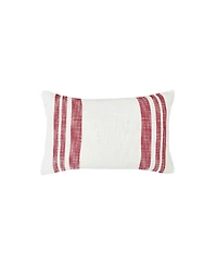 Morgan Ruby Woven Luxury Premium Spring & Summer Rectangle Accent Pillow, 14" x 22"