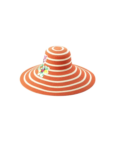 kate spade new york Women's Embroidered Flower Sunhat