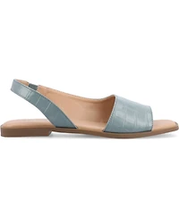 Journee Collection Women's Brinsley Slingback D'Orsay Flat Sandals