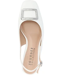 Journee Collection Women's Everlee Slingback Square Toe Pumps