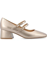 Journee Collection Women's Nally Double Strap Mary Jane Pumps