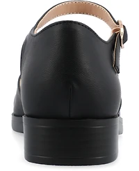 Journee Collection Women's Tesley Cap Toe Flats
