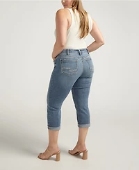 Silver Jeans Co. Plus Suki Mid Rise Curvy Fit Capri